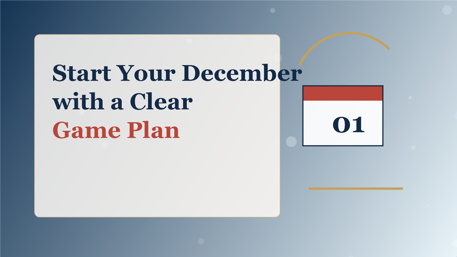 Start Your December with a Clear Game Plan - Work-Buddy coworking insights